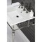 Fauceture KVPB25227W8PN 25-Inch Console Sink with Brass Legs (8-Inch, 3 Hole), White/Polished Nickel KVPB25227W8PN - alternate 3